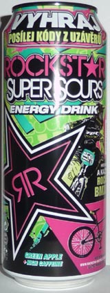 Rockstar SuperSours green apple vyhraj [500ml]